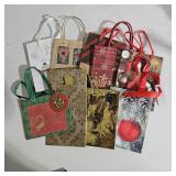 Lot of Christmas Holiday Gift Bags