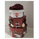 Box Stack Winter Holiday Decoration