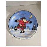 Winter Holiday Santa Plate