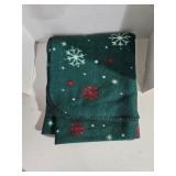 Winter Holiday Snowflake Fleece Blanket