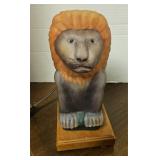 Vintage Lion Lamp