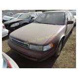 1990 Nissan Maxima JN1HJ01P3LT382963 Red