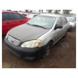 2003 Toyota Corolla JTDBR32E130043856 Silver