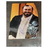 Luciano Pavarotti Autographed Photo