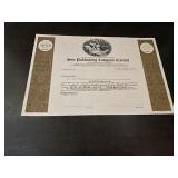 Sun Publishing Co. Ltd. 1960s Share Cert.