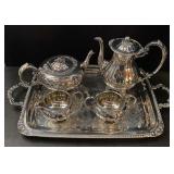 VTG Silver Plated Tea Service EXCELLENT Condition