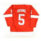 Marcel Dionne Signed Replica Jersey Inscribed "HO