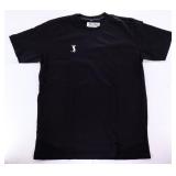 Black Golf T Shirt Size L Golfer Logo