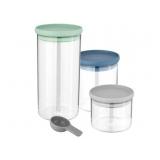 BergHOFF : 3pcs set glass food containers - Active