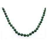 24" Jadeite Bead Necklace 6mm