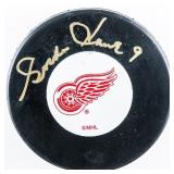 Gordie Howe Detroit Puck Signed