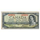 Bank of Canada 1954 Twenty Dollars - Devil