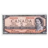 Bank of Canada 1954 Two Dollars - Beatttie |Coyne