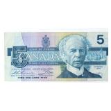 Bank of Canada 1986 Five Dollars (FNX)