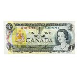 Bank of Canada 1973 One Dollar (AAX) Replacement 1