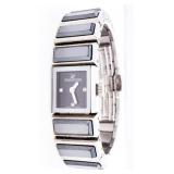 SWAROVSKI Ladies "BAGUETTE JET HEM" Watch - Bran