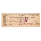 Metropolitan Bank New Orleans Check Paid- Dated Ju