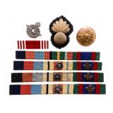 Group of WWII Badges, Pins, Bars, Stripes