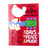 WOODSTOCK Poster -3 Days of Peace & Music