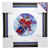 Hand Signed by "Serge Savard"Framed Canvas Litho