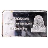 Michael Jackson 1928-2009 Silver Plated Bar - "Th