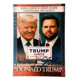 TRUMP / VANCE Team Up 45/47 23kt Gold Leaf Foil Ca