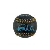 Alec Mills Signed OML Black Leather Baseball Inscr