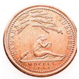 .999 Fine Copper Round - 1760 Canada Subdued Medal