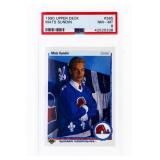 1990 Upper Deck #365 MATS SUNDIN Rookie Card PSA 8