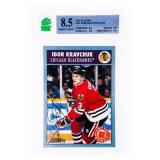 Igor Kravchuk Chicago Blackhawks Hand Signed 1992-