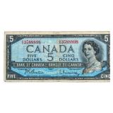 Bank of Canada 1954 Five Dollars