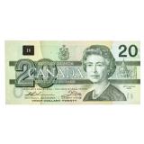 Bank of Canada 1991 Twenty Dollars (EIX) w/Serifs