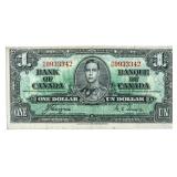 Bank of Canada 1937 One Dollar