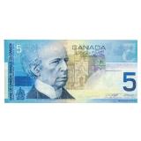 Bank of Canada Issue 2002 Five Dollars Hockey UNC