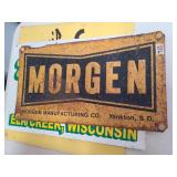 Morgen Sign 18 x 10