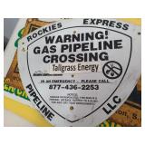 Pipeline Sign 16 x 14