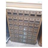 Vintage Bank of Mailboxes 47 x 34 x 14