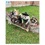 Taxidermy - 5 Critters in a Canoe