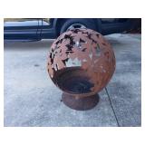 Iron Sphere Planter