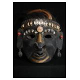 Ceremonial Nepalese Carved Wood Mask