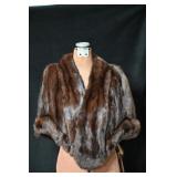 Flemington Mink Fur Shawl Lenth 18 inches.