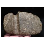 6 3/4" Granite/Porphyry 3/4 Groove Axe Found in Je