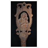 37" Catawiki Distaff Depicting Mary and her baby J