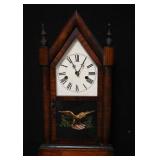 Vintage E.N. Welch Mahogany Wood Mantle Clock.  Co