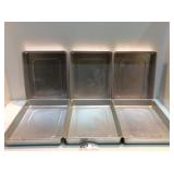 Lot of 6 Rectangle Wilton Metal Cooking Pans 11x15