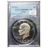 1974-S Ike Dollar PR69 DCAM PCGS