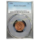 1901 Indian Head Cent MS64BN PCGS