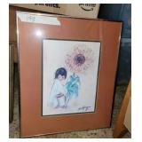 FRAMED DEGRAZIA, "SUNFLOWER"