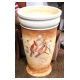 VASE/UMBRELLA STAND, CARDINALS