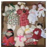 ASSTD RAG DOLL ORNAMENTS, ANGELS, OTHER